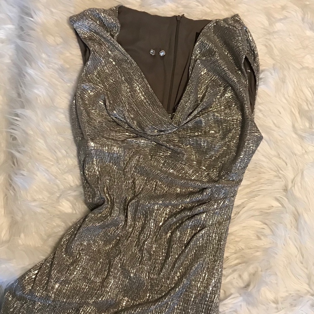Silver Evening Gown